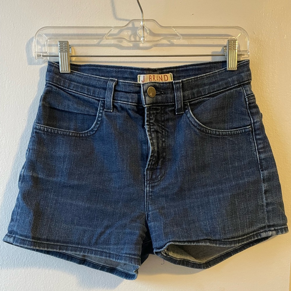 J Brand Dark Blue Denim Shorts